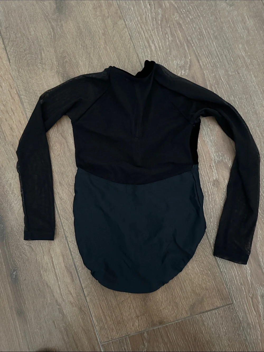 Suffolk Black long sleeve ballet leotard. Size M.